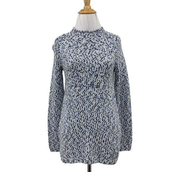 Talbots Marled Knit Heavy Sweater Womens P Petite High Neck Chunky Pullover - Picture 1 of 10